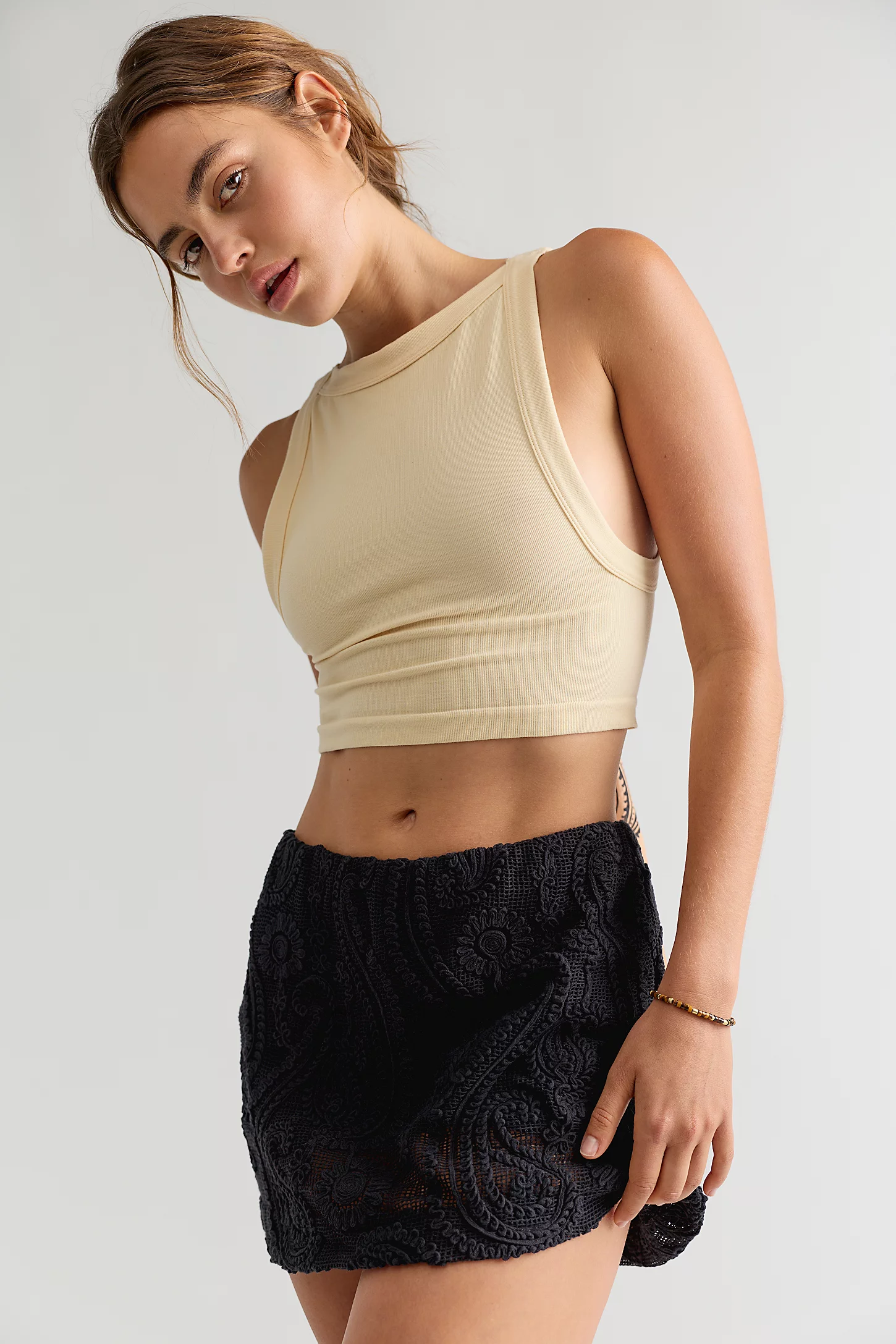My Little Micro Mini Lace Skort